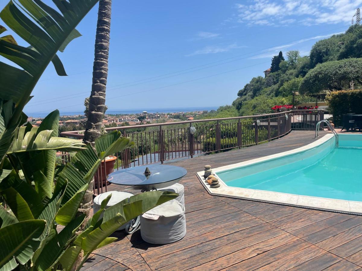 Villa Carly Taormina Apartment With Private Pool Trappitello Εξωτερικό φωτογραφία